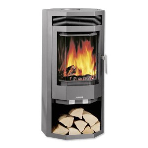 Kaminofen Justus mit Brennkammer und Holzfach