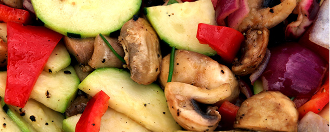 Gemüse-Vegan-grillen