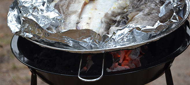Alufolie-auf-dem-Grill