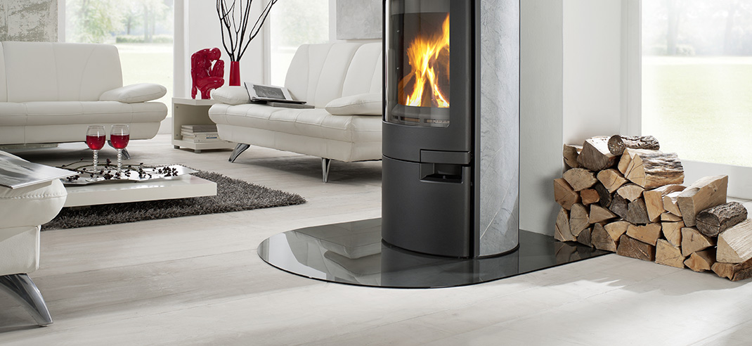 Vorlegeplatte-kaminofen