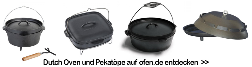 Verschiedene Dutch Oven für die Zubereitung von leckeren Pektopf-Rezepten