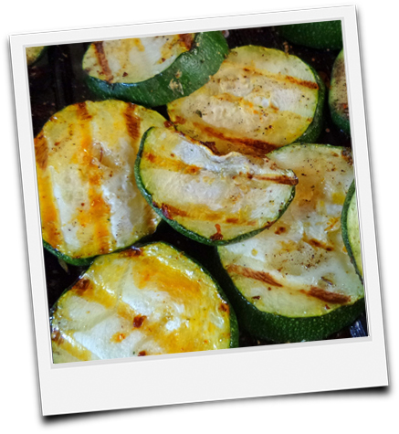 gegrillte Zucchinischeiben