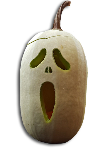 geschnitzter Kürbis