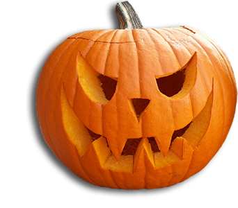 geschnitzter Kürbis