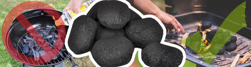 Bildfolge Holzkohle nicht mit Brennspiritus anzünden