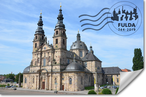 Postkarte vom Dom zu Fulda