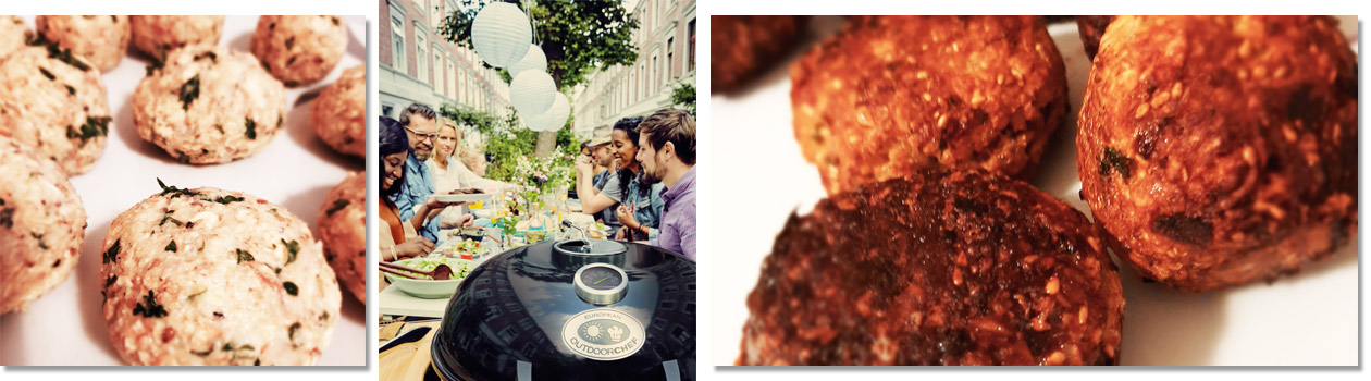 Bildfolge Zubereitung Haferflocken-Frikadellen