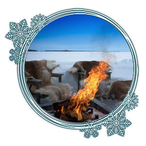 Lagerfeuer im Eis
