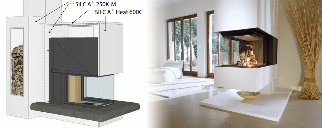 Kamin verkleiden - Silca-Platten richtig verwenden