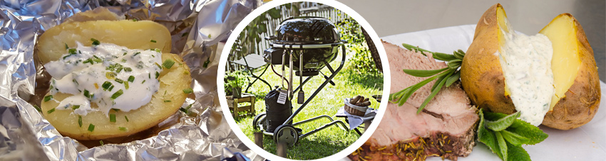 Bildfolge Folienkartoffel vom Grill