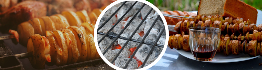 Bildfolge Kartoffel am Grillspieß