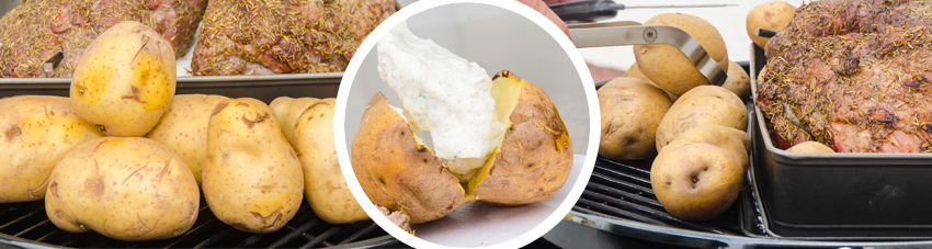Bildfolge Kartoffel direkt vom Grill