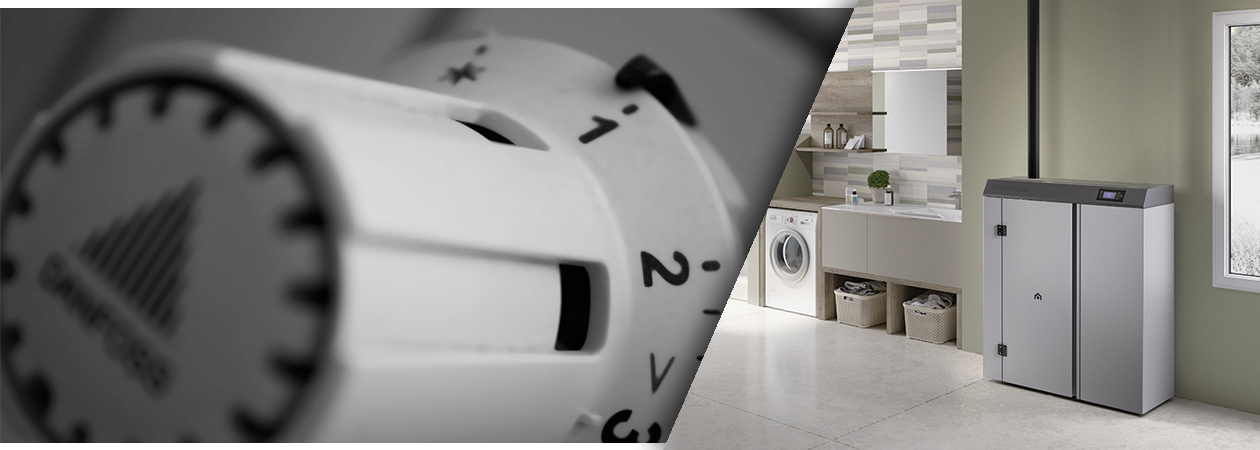 Pelletkessel in Waschküche