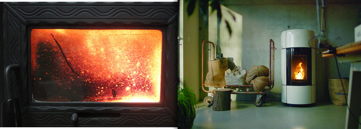 MCZ Pelletofen Probleme - verrußte Scheibe