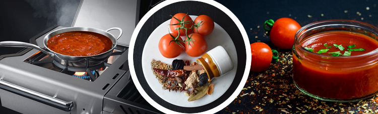 Bildfolge Zubereitung Topmatenketchup