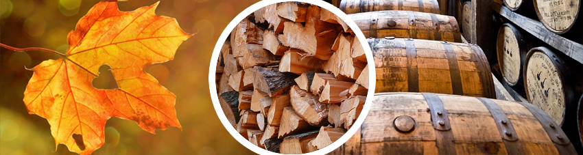 Verbildlichung verschiedener Holzsorten, welche sich für das Smoken eignen