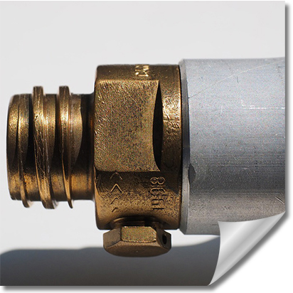 Bild eines Gasflaschenverschlusses