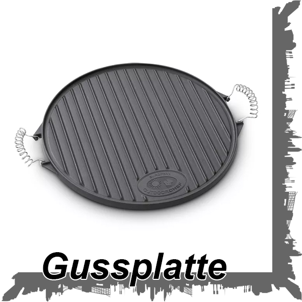 Produktbild Outdoorchef 2-seitige Gussplatte