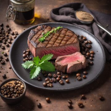 trockene Kaffeemarinade für das Steak