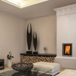 Kachelofeneinsatz edel verbaut