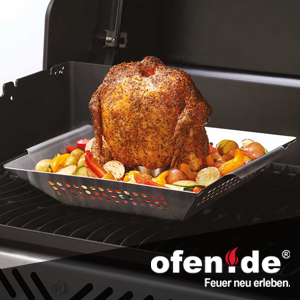 Gemüsekorb mit Hähnchenhalter gibt es bei ofen.de