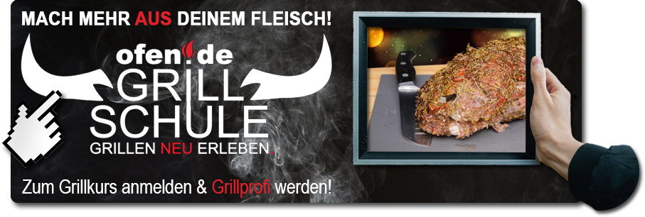 witerführendes Banner zur Grillschule