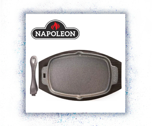 Napoleon Gusseisen Pfanne mit Untersetzer