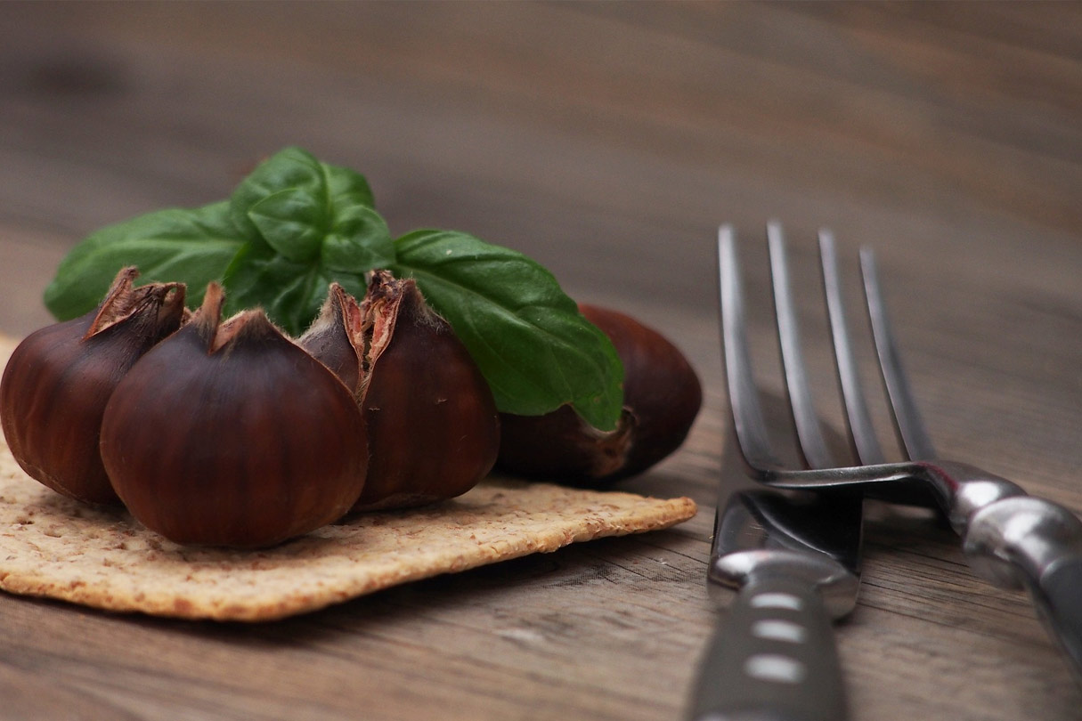 leckere Maronen aus dem Kaminofen