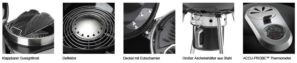 verschiedene Features des Kugelgrill Napoleon Pro22K-Leg-2