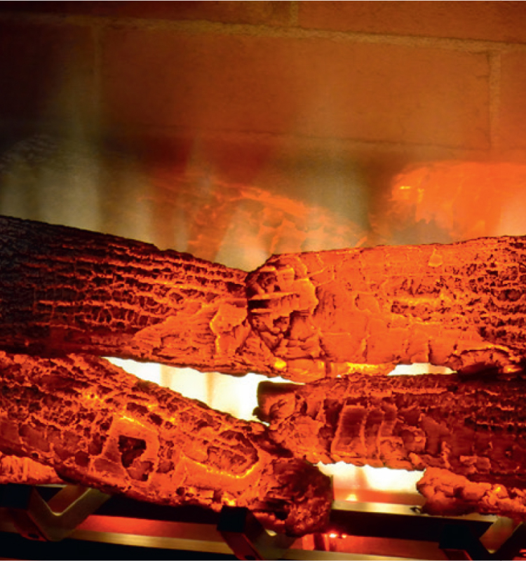 Die Revillusione-Technikstellt dem Elektrokamin die meisten Funktionen standardmäßig bereit.