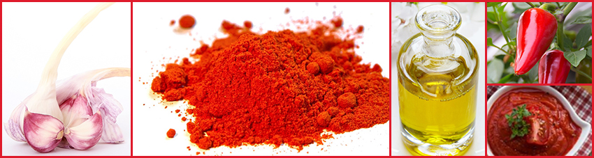 Zutaten für Paprika-Knoblauch-Marinade