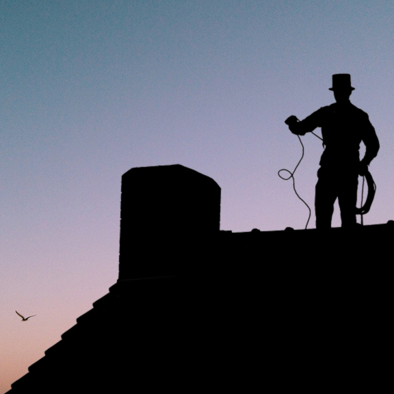 Bild von einem Schornsteinfeger