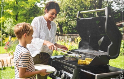 Grill mit vegetarischem Grillgut