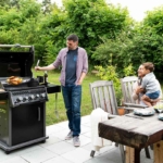 grillen mit einem Gasgrill