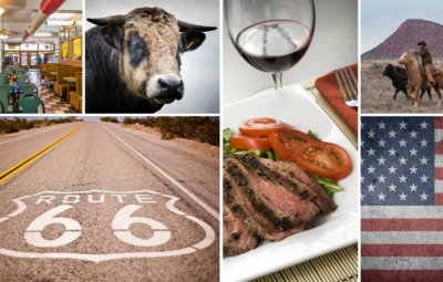 Bildcollage mit USA Flair