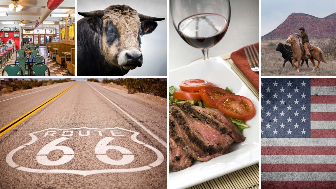 Bildcollage mit USA Flair