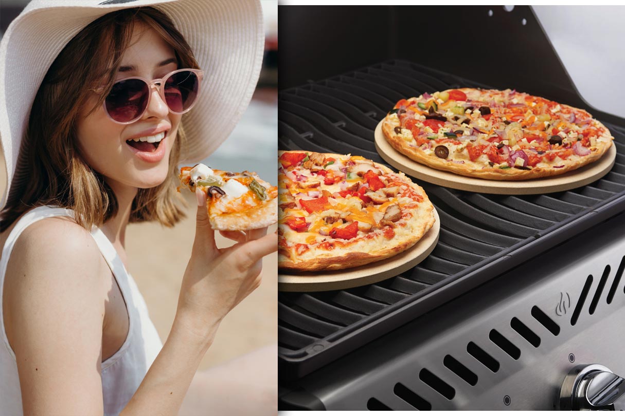 Pizza auf dem Gasgrill zubereiten