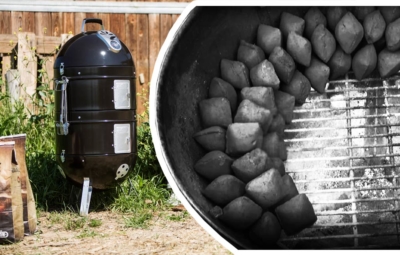 Bild eines Napoleon Smokers und einer Draufsicht vom Minionring