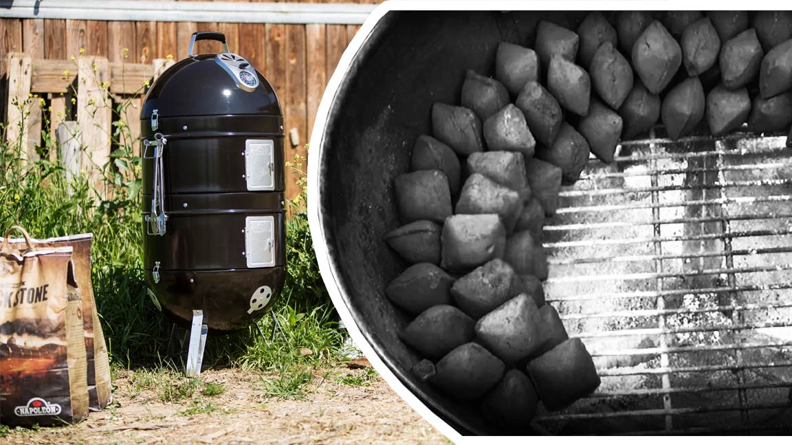 Bild eines Napoleon Smokers und einer Draufsicht vom Minionring