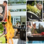 Collage Szenen direcktes und indirektes Grillen