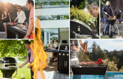 Collage Szenen direcktes und indirektes Grillen