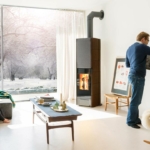 Speicherofen in Wohnstube