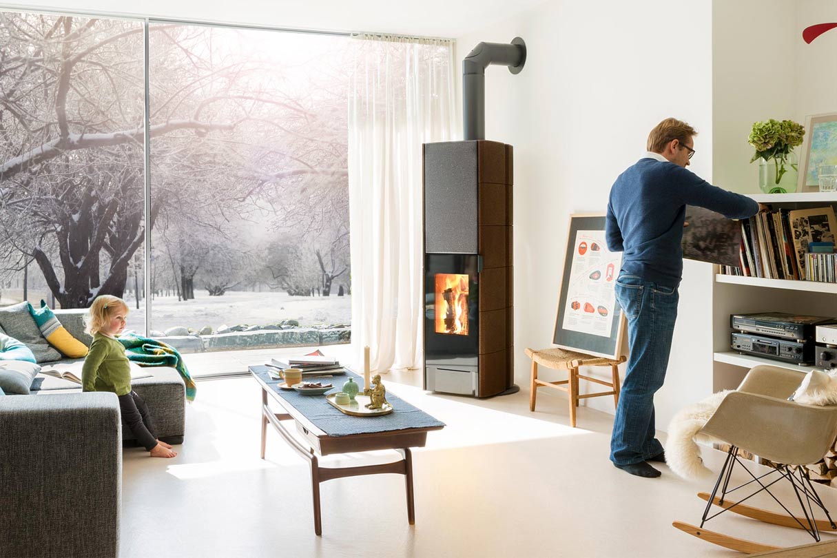 Speicherofen in Wohnstube