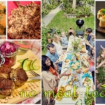 Collage aus verschiedenen vegetarischen Frikadellen und Zubereitungsstadien