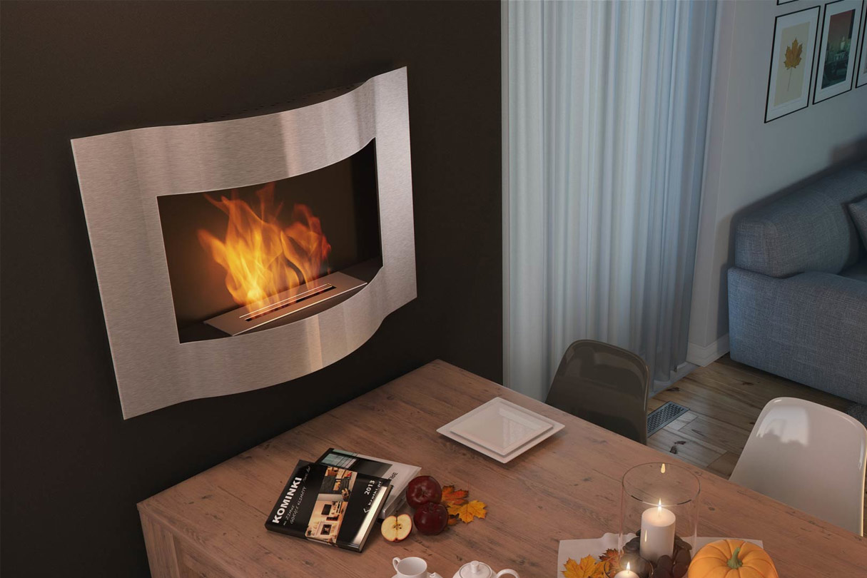 Ethanolkamin an der Wand