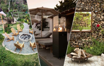 3 Optionen einer Feuerstelle im Garten