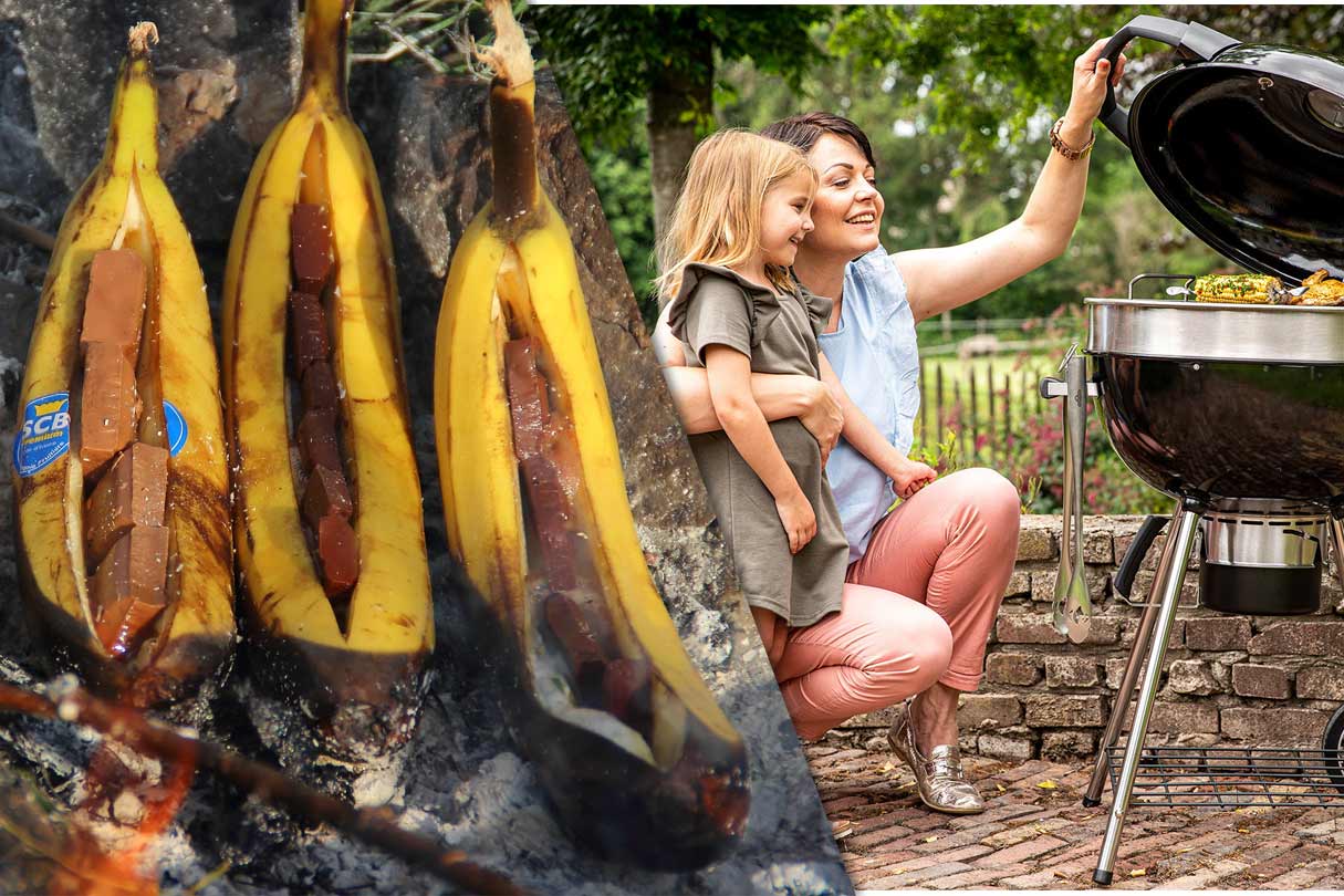 Banane auf dem Grill