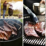 Collage aus Zubereitungsschritten für richtig gute Spareribs