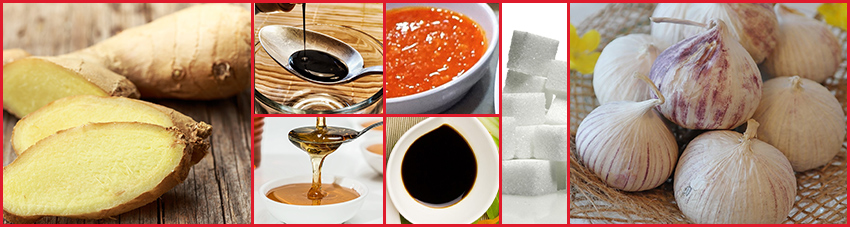 Zutaten Ingwer-Marinade mit Hoisinsauce ideal für Chicken Wings