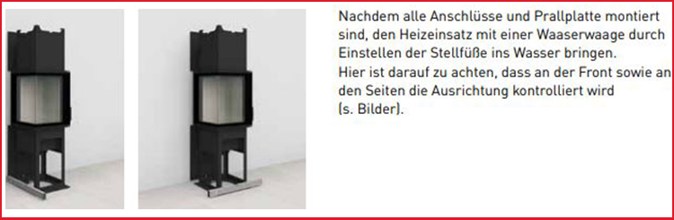 Beim dritten Schritt wird der Heizeinsatz richtig ausgerichtet. Zuvpr werden die Anschlüsse und die Prallplatte montiert.-